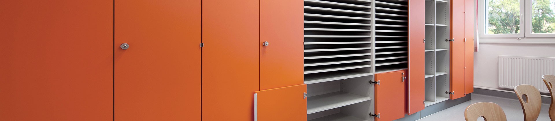 High Cupboards with continous doors ARMADIO-BASE