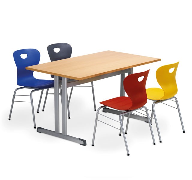 Multi-functional desks with metal skid framework